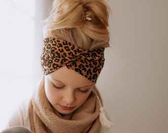 Turban Leo Haarband - Stirnband für Damen und Kinder -Perfekt für den Herbst und Winter