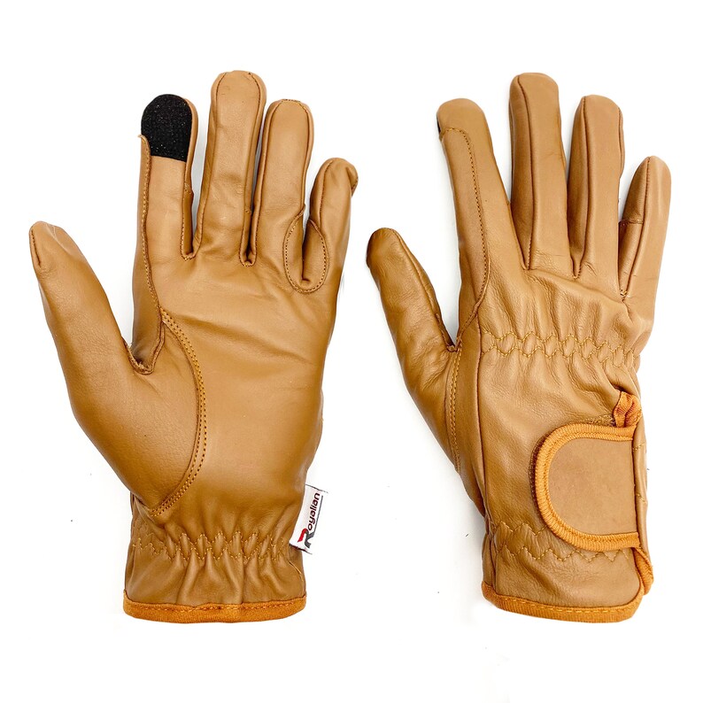 Royalians Men Horse Riding Pure Leather Gloves - Equestrian Warm Non ...