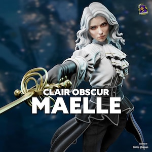 Real Maelle - 8.6 &quot;Tall - High Quality Resin Figure - Multiple Sizes - Painted Options