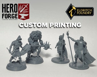 Service d'impression miniature personnalisé Résine Qualité 8K - Miniature DnD - Donjons et Dragons - N'importe quel STL - Miniatures RPG - TTRPG - Wargaming