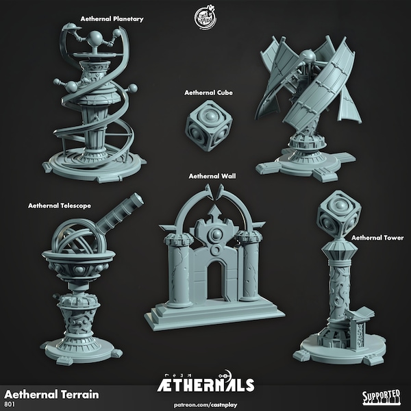Aethernal Terrain - DnD Miniatures 32mm 8K Resin Quality prints - Characters - TTRPG - Role Playing Game - Dungeons and Dragons