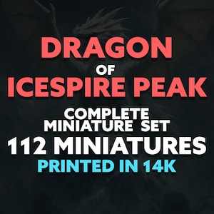 Dragon of Icespire Peak complete miniatuurset – Dungeons & Dragons Minis | 112 miniaturen voor tabletop-RPG - TTRPG - Rollenspel