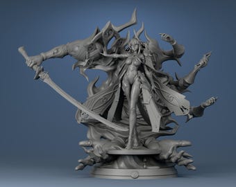 The Violet Tempest – Eternal Blade Goddess | 8.66” Fantasy Collectible Figure