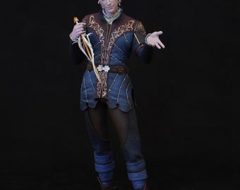 Figura de resina de Astarion - Baldur's Gate 3 - Pintada a mano o sin pintar