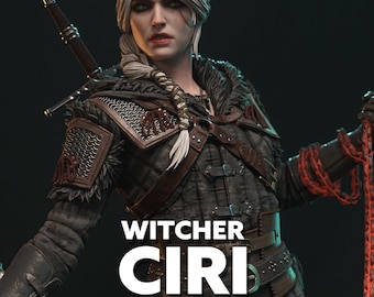 Ciri-harsfiguur: 10" fantasie zwaardvechterstandbeeld - handgeschilderde opties