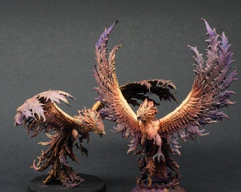 Primordial Phoenix - Huge - DnD Miniatures 32mm 8K Resin Quality prints - Characters - TTRPG - Role Playing Game - Dungeons and Dragons