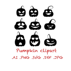 Pumpkin SVG, Pumpkin Grafik SVG, Digitaler Download, Plotter, svg,dxf, Aufkleber, Illustration png, Vektorgrafik, Pumpkin Bundle svg clipart