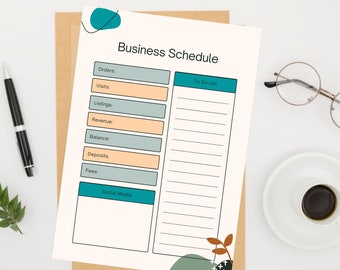 Business Planner Printable, Business Planner PDF Planner, Business , PDF printable