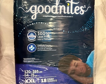 Huggies Goodnites XXL Packs of 18 - Etsy