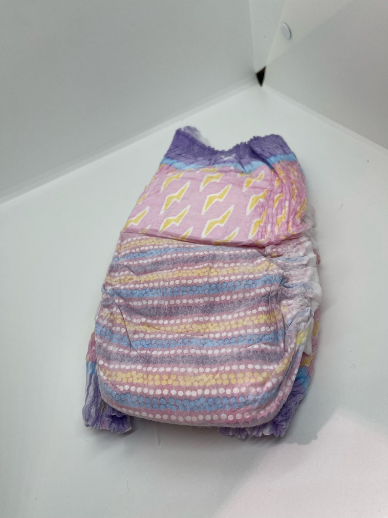 Girls Ninjamas Large Nighttime Underwear 2x Lighting Bolt Design