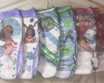 Vintage Boys and Girls Small/Medium Huggies Goodnites Samples