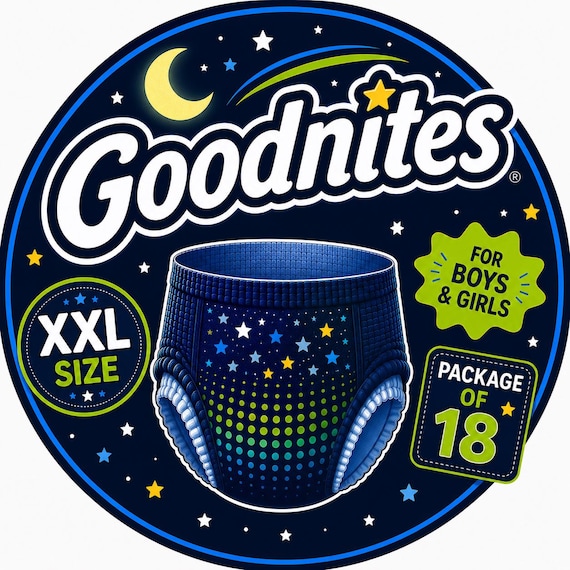 Huggies Goodnites XXL Packs of 18 - Etsy