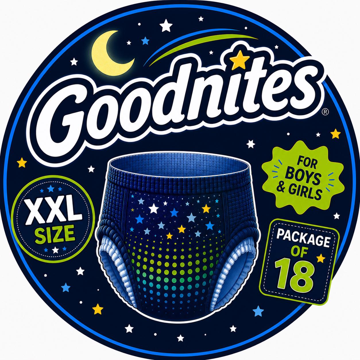 goodnites XXL 1パック18枚 紙おむつ　おねしょパンツ　女の子用 goodnites XXL 1パック18枚 紙おむつ おねしょパンツ 女の子用 低 価格