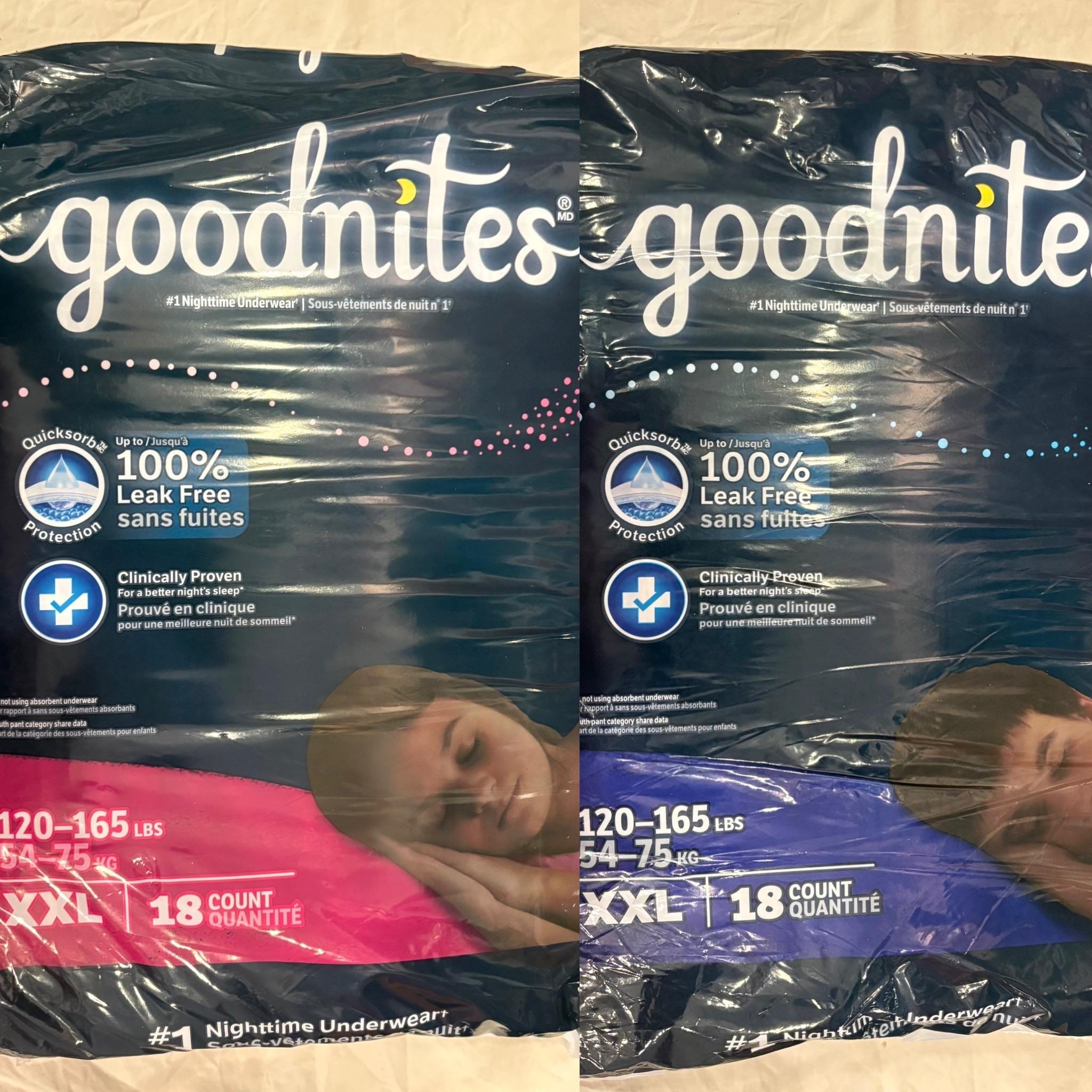 Huggies Goodnites XXL Packs of 18 - Etsy