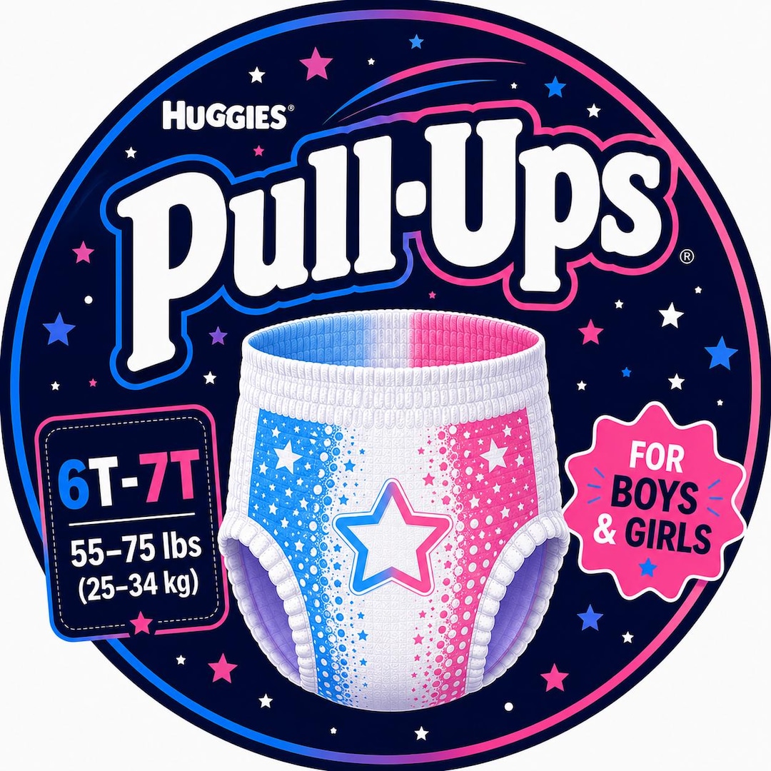 【海外品】Huggies Pull-ups 6T-7T おむつ 21枚入 Huggies Boys & Girls 6T-7T Pull up Training Pants 4 Pack Sample