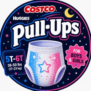 Costco Huggies Pull-Ups 5T-6T Boys and Girls Bundle Sets: Marvel's Spiderman and Disney's Princesses