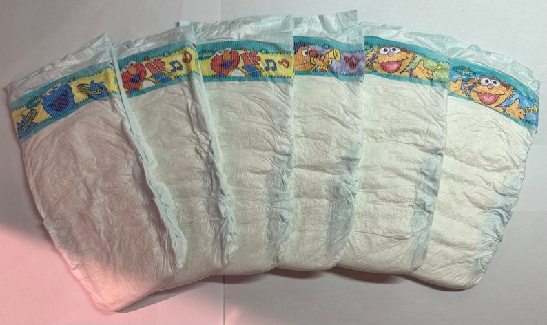 Vintage Pampers Baby Dry Super Mega Size 5 Sesame Street - Etsy