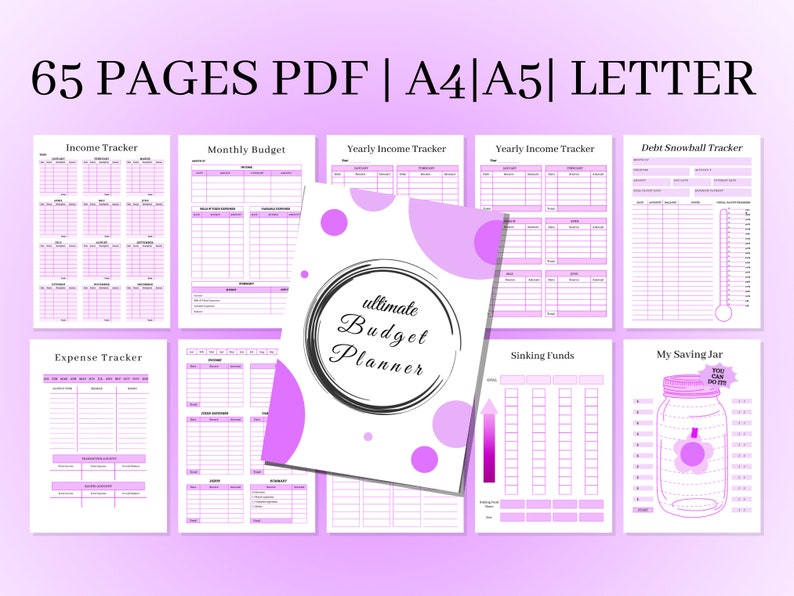 Budget Planner Printable Budget Binder Budget Planner - Etsy