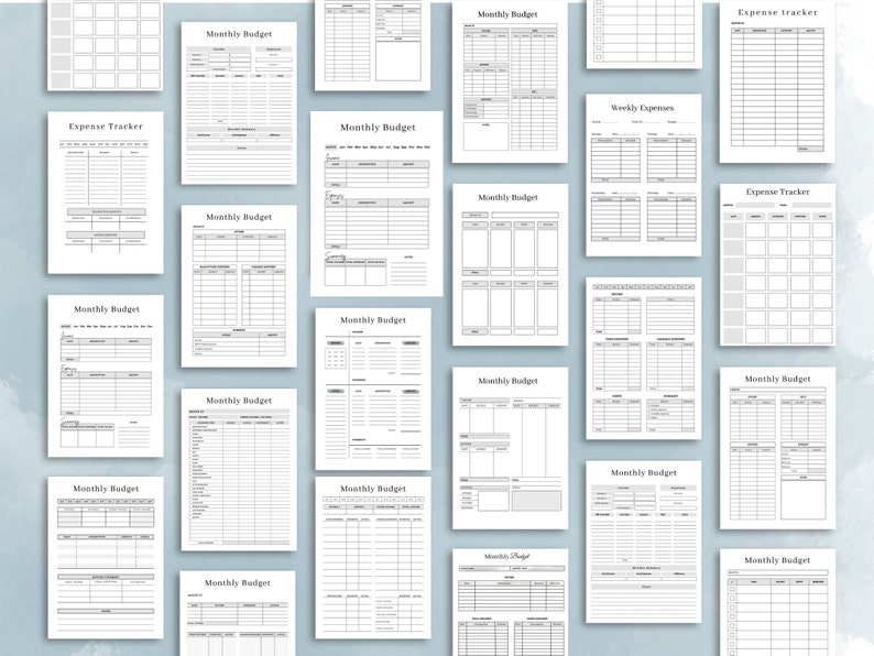 Budget Planner Printable Budget Binder Budget Planner Etsy