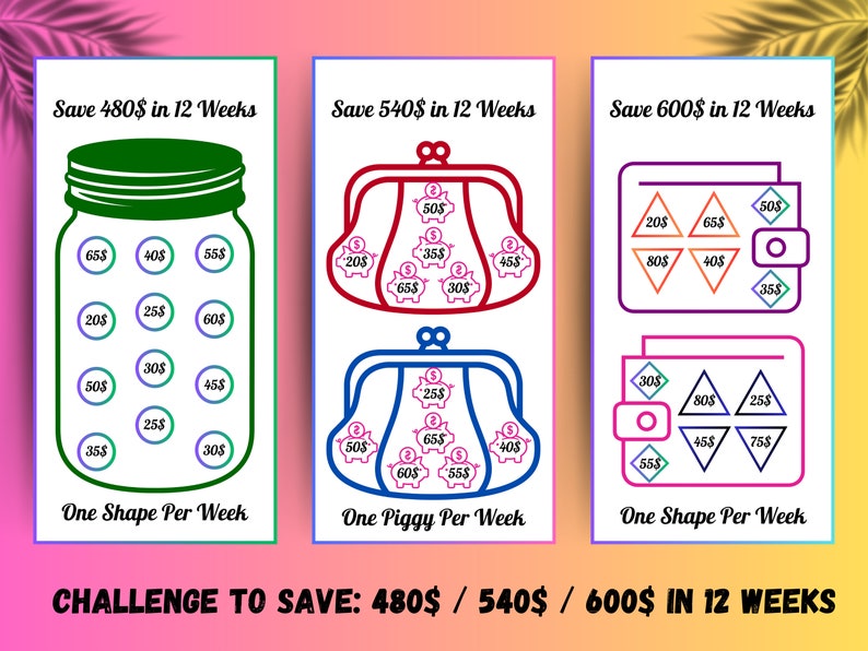 Savings Challenge, Savings Challenge Printable, Saving Challenge ...