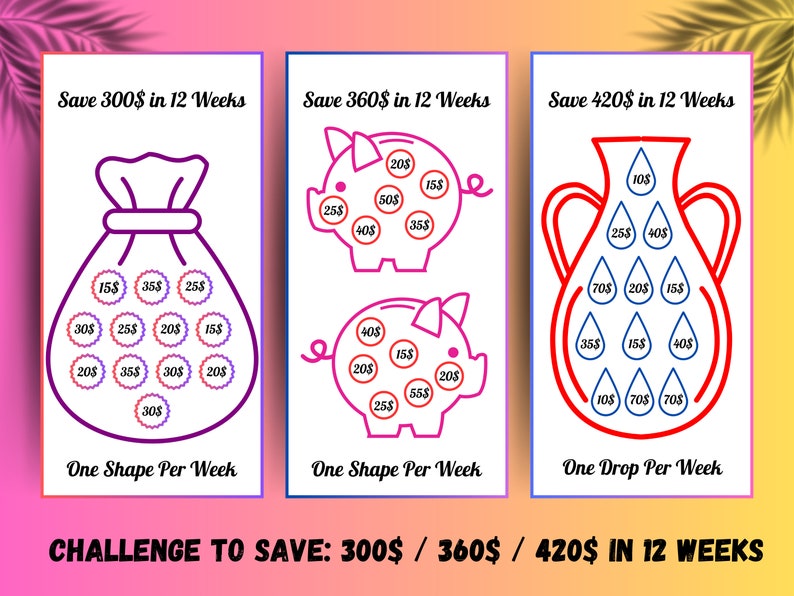 Savings Challenge, Savings Challenge Printable, Saving Challenge ...