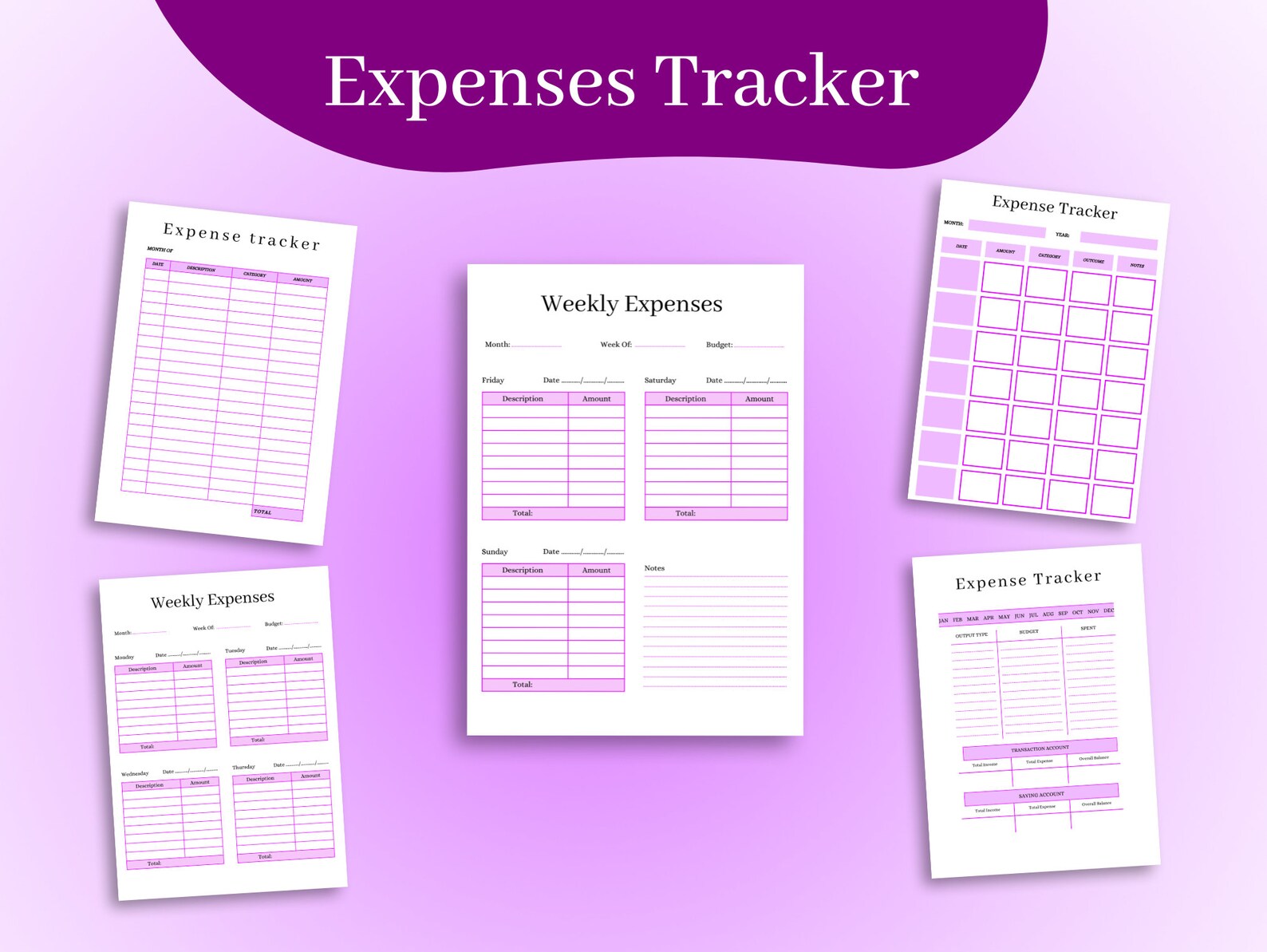 Budget Planner Printable Budget Binder Budget Planner Etsy Canada