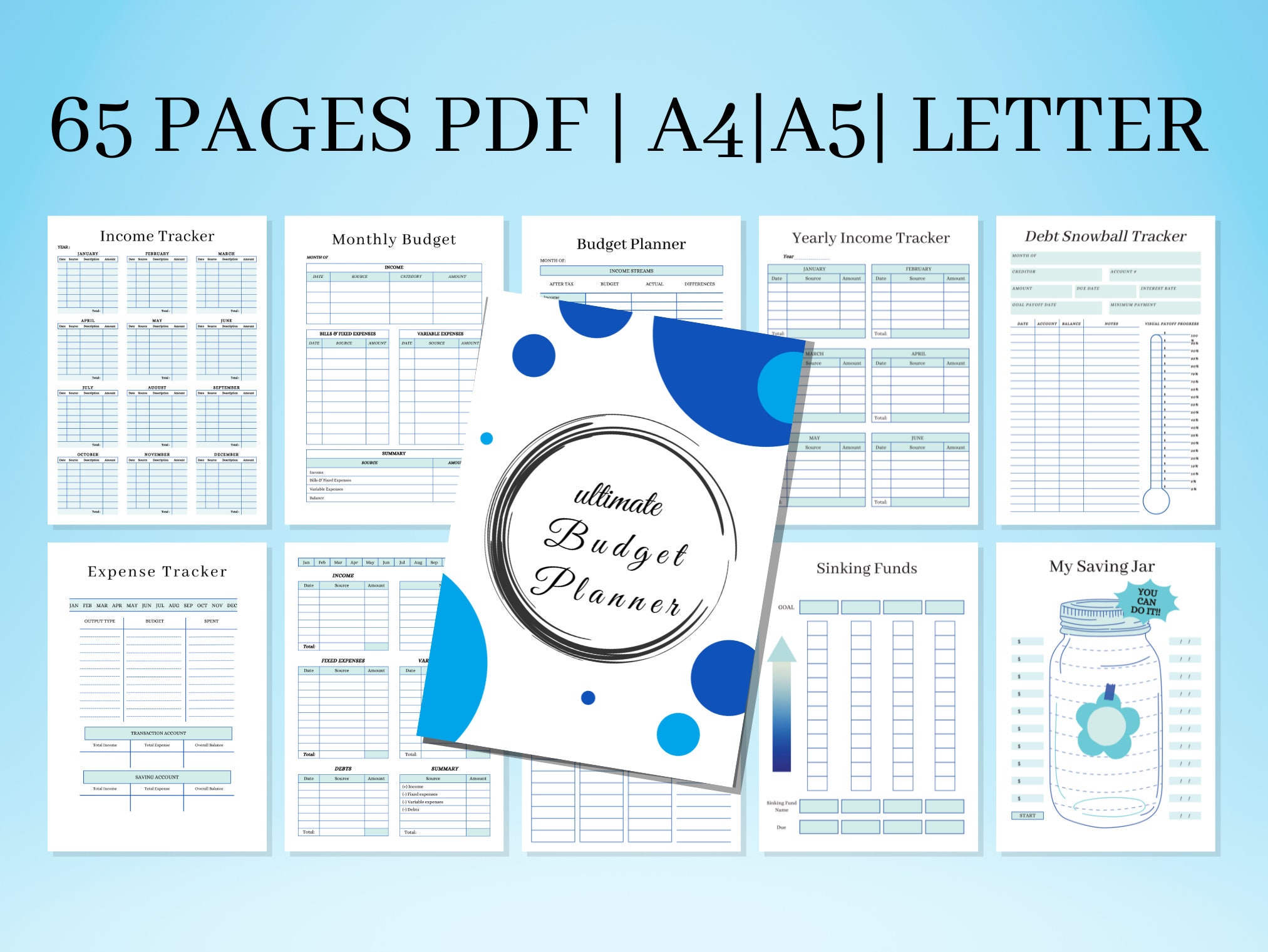 Budget Planner Printable Budget Binder Budget Planner - Etsy