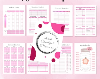 Budget Planner Printable, Budget binder, Budget Planner, Budget tracker printable, Budget tracker, Savings tracker, Paycheck Budget Planner