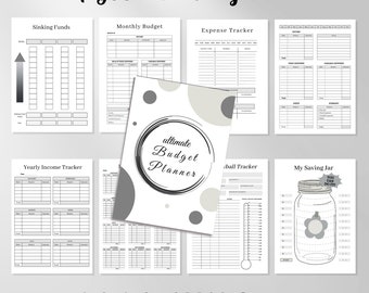 Budget Planner Printable, Budget binder, Budget Planner, Budget tracker printable, Budget tracker, Savings tracker, Paycheck Budget Planner