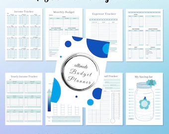 Budget Planner Printable, Budget binder, Budget Planner, Budget tracker printable, Budget tracker, Savings tracker, Paycheck Budget Planner
