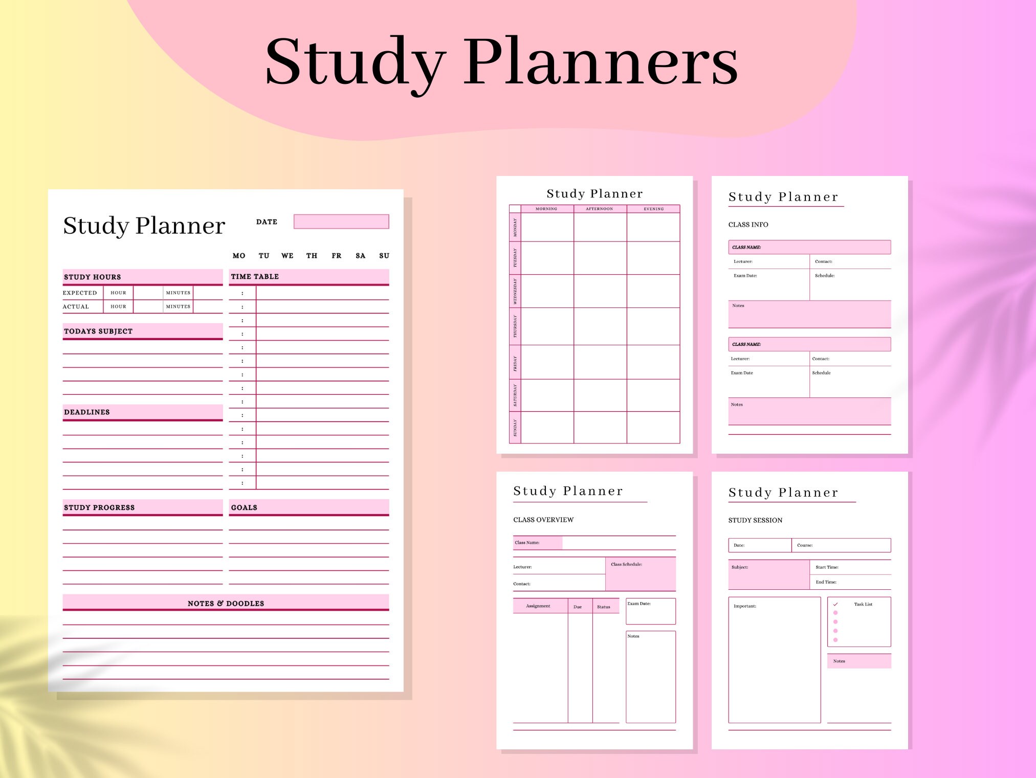 student-planner-printable-study-planner-printable-college-etsy