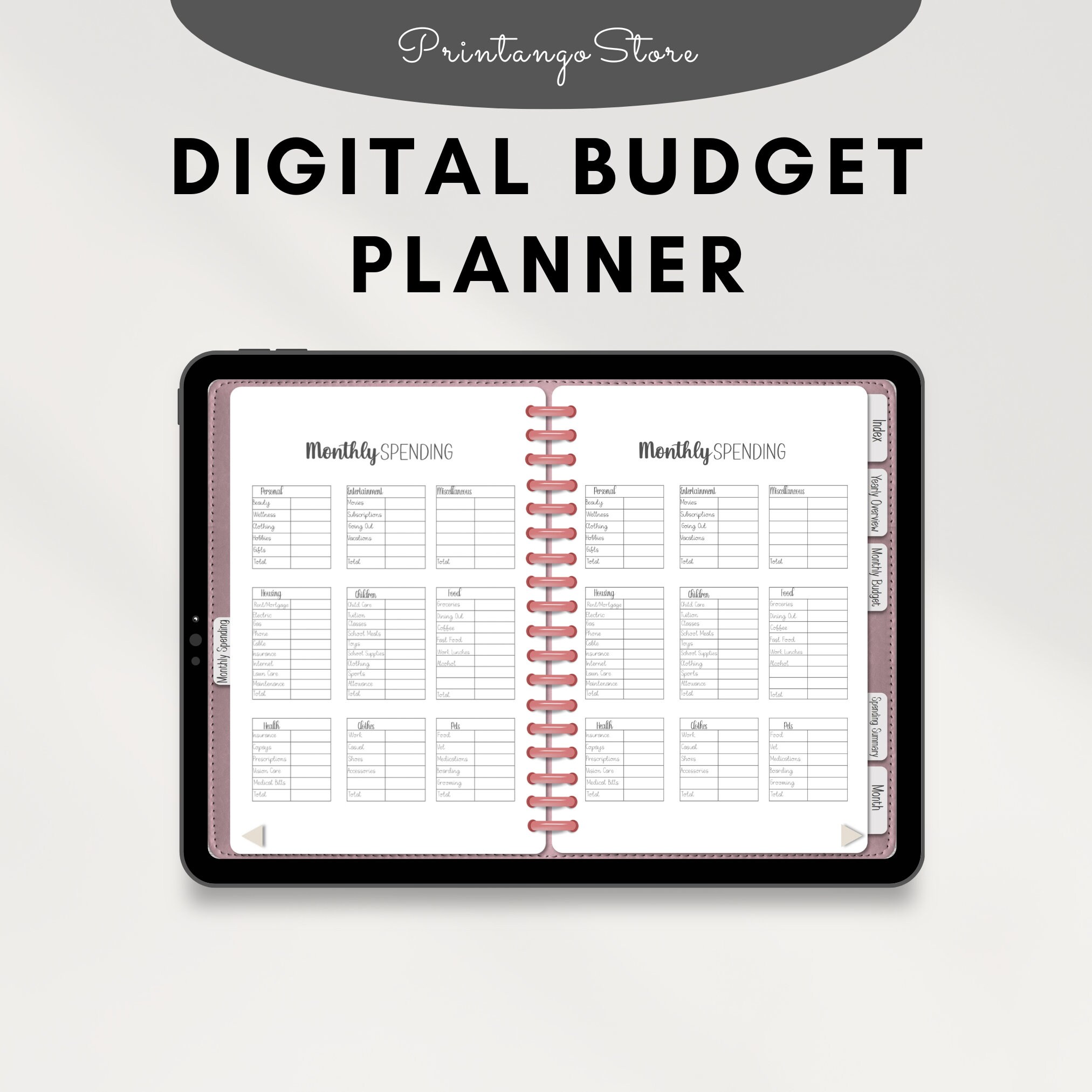 Digital Budget Planner 2023 Digital Budget Planner for Etsy
