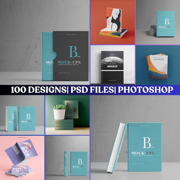 Book mockup bundle, Book mockup psd, books mockup, book cover mockup, book cover design, book mockup psd, 100 in 1 book mockup bundle