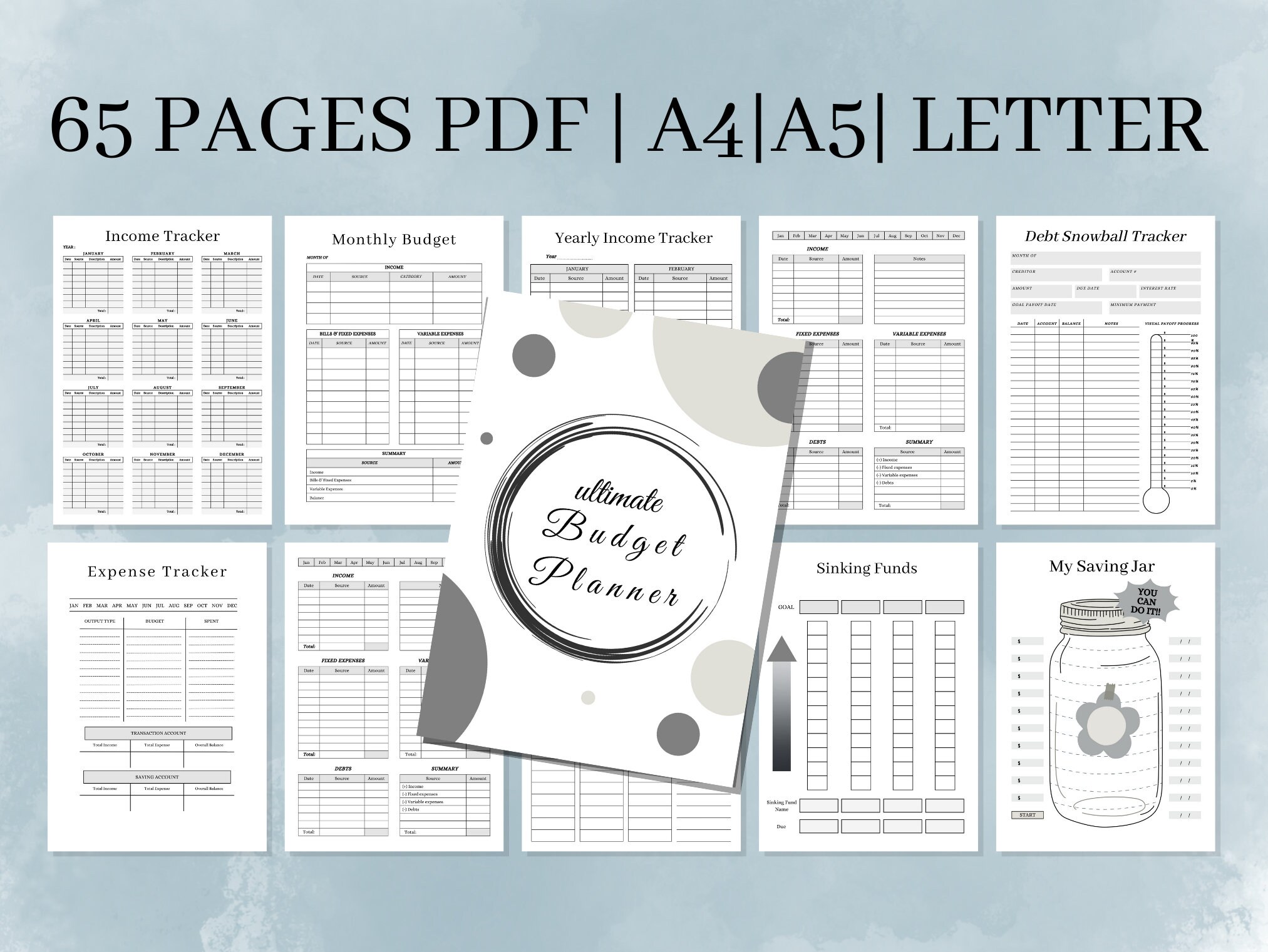 Budget Planner Printable Budget Binder Budget Planner - Etsy