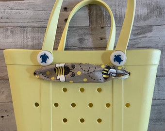 Yellow Simply Southern Rubber Tote 12.5”