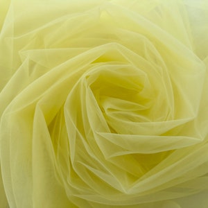Yellow Tulle,Mesh Tulle Fabric,Dress Fabric,Veil Fabric,Extra Soft Tulle,Wedding Veil Tulle,Stretch Tulle,DIY Tulle Fabric,Craft Tulle,