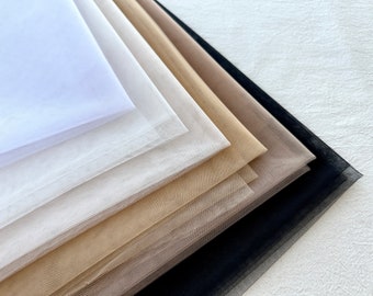 White Hard mesh fabric,organic fabric,Tulle Fabric,Tulle roll,Wide mesh gauze fabric,DIY Tulle Fabric,Prom Dress Tulle,Party Decoration,