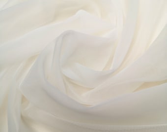 Ivory Soft Tulle Fabric,59" Wide Tulle,Wedding Veil Dress Tulle fabric,Mesh Fabric