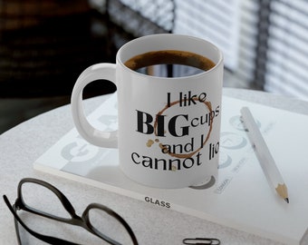 Ik hou van BIG CUPS, Jumbo Coffee Mug, 20oz