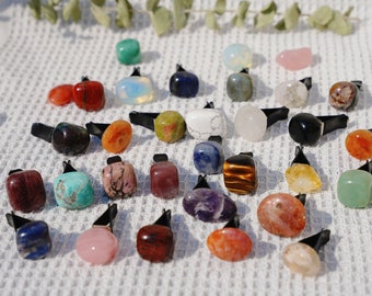 Natural Crystal Tumbled Car Air Vents Clips/ Car Accessories/ Crystal Healing Reiki Gemstone/ Crystal for Car/ Crystal Gifts/Witch Boho Gift