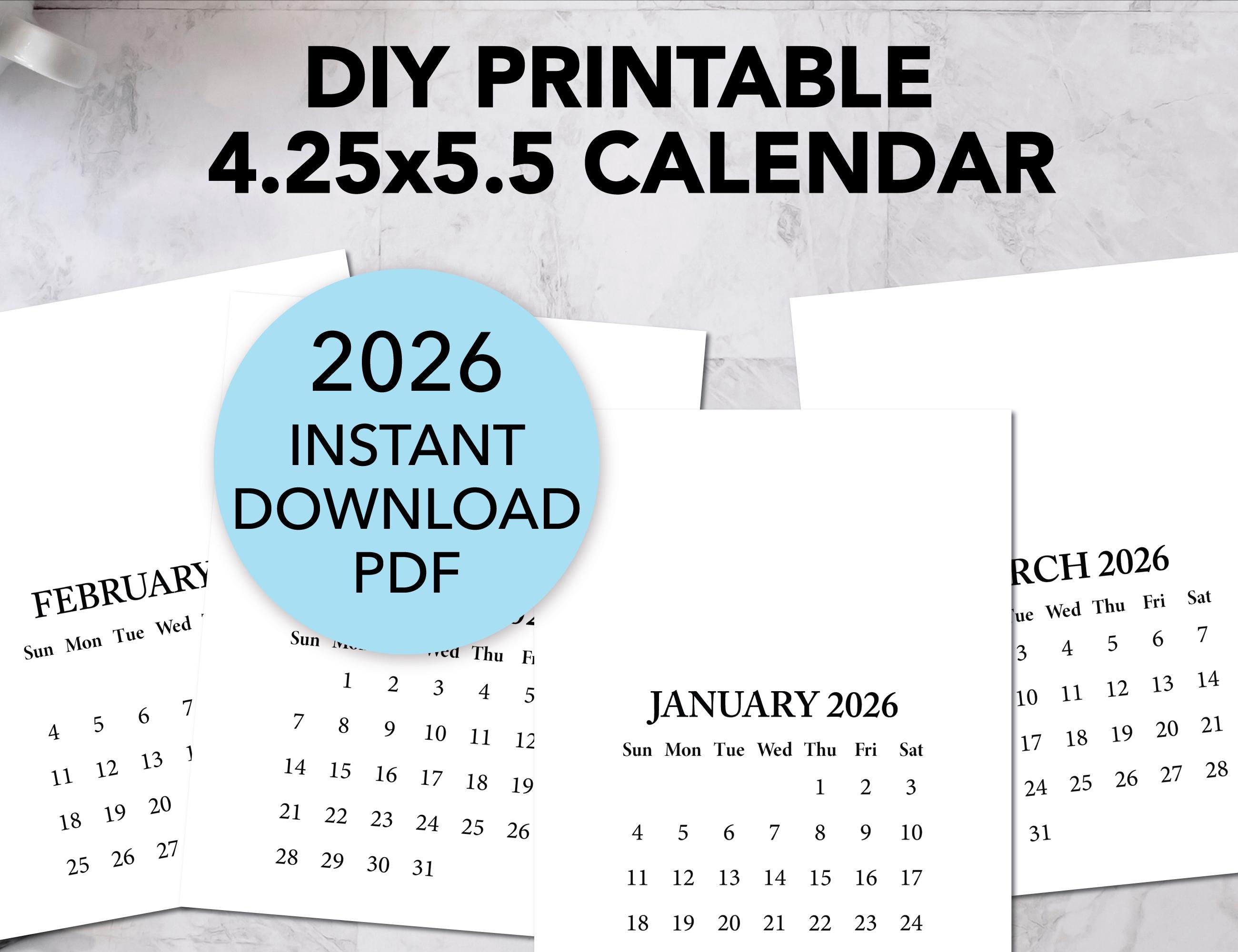 Häfft Bastelkalender 2026 A4 - DIY Fotokalender Zum Selbstgestalten