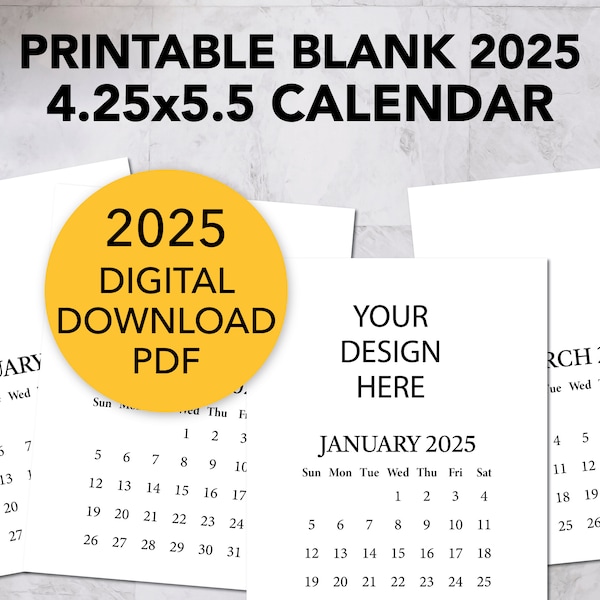 Handmade 2025 Desk Calendar Etsy
