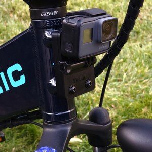 Lectric Ebike GoPro Camera Mount | Hidden AirTag/Tile/Smarttag2 Tracker Black / Tag Holder