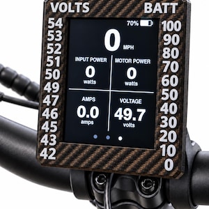 Lectric eBikes XP 4.0 / Trike2 / XPress2 / XPress Lite - Carbon Fiber Style Display Screen Protector Weather Resistant Easy Install Cover image 2