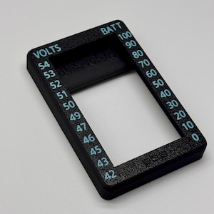 Lectric Ebikes Black Screen Cover with blue Battery to voltage graph on the sides by ebikebetter makes a great accessory to you bicycle