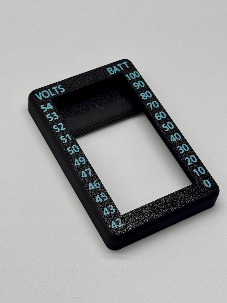 Lectric Ebikes Black Screen Cover with blue Battery to voltage graph on the sides by ebikebetter makes a great accessory to you bicycle