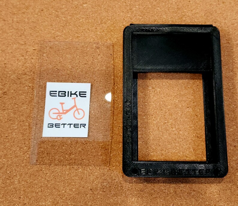 Lectric Ebikes Black Screen Cover with blue Battery to voltage graph on the sides by ebikebetter makes a great accessory to you bicycle