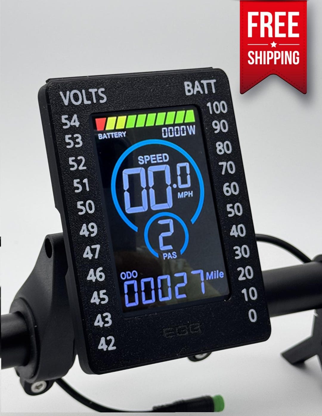 Lectric Ebike Display Cover Voltage Chart, Clear Shield M7c Models
