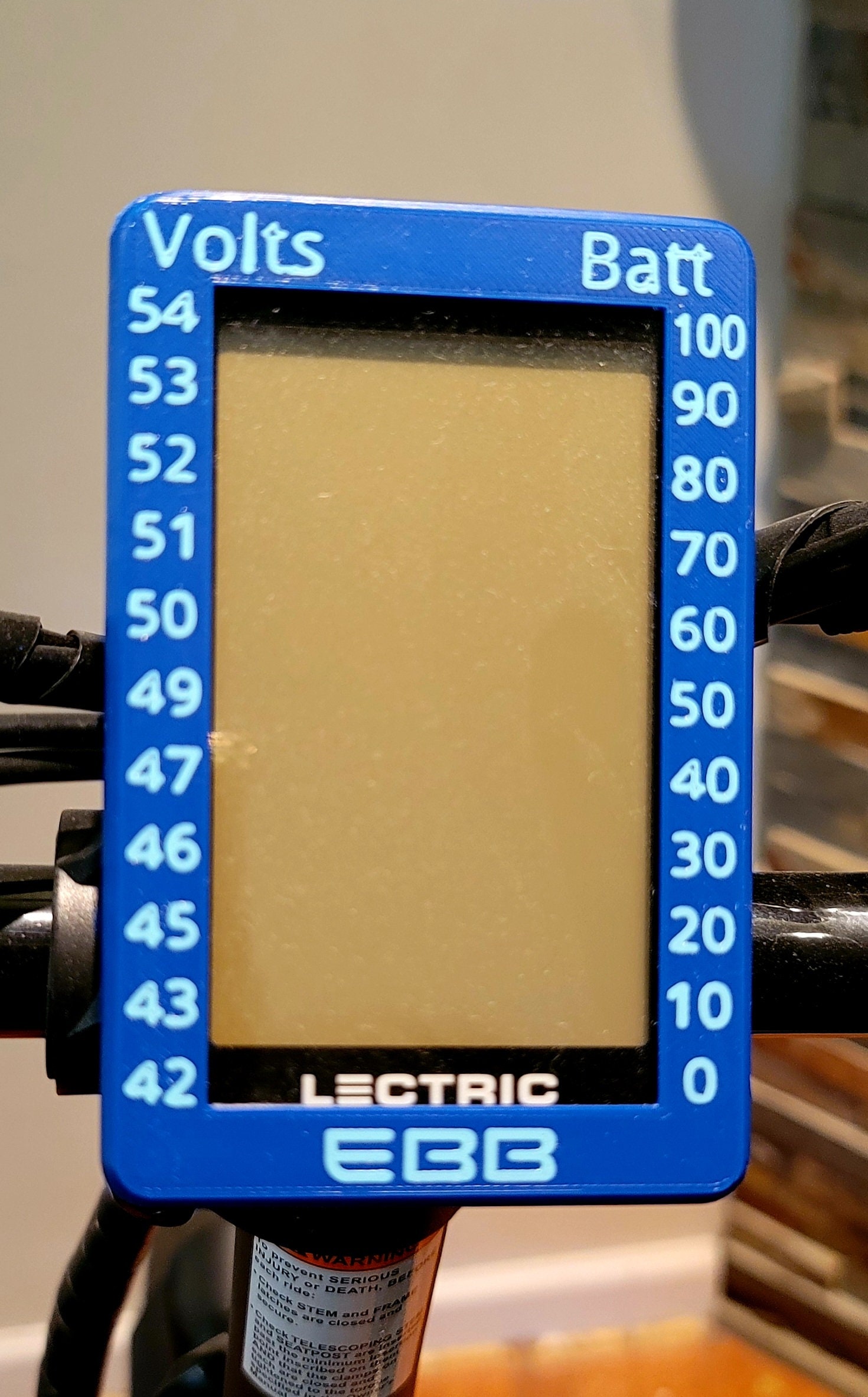 Lectric Ebike Display Cover Battery/voltage Chart & Clear Etsy