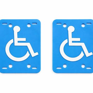 eBike Accessibility Indicator Placard (2-Pack) – Visibility & Awareness Symbol image 2